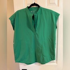 Figs — Safety Green — Freex — Rafaela Scrub Top